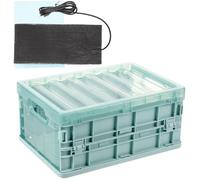 POPETPOP Incubateur pour Oiseaux Petit Modèle en Plastique avec Coussin Chauffant Intégré Boîte D’Élevage pour Perroquets et Volaille Couveuse Réutilisable pour Oisillons et Poussins