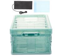 POPETPOP Incubateur pour Perroquets Pliable Coussin Chauffant et Boîte d'Éclosion, Couveuse Compacte pour Élevage d'oiseaux à Domicile