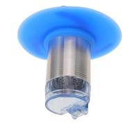 POPETPOP Insert de Siphon de Sol Anti-odeur en Acier Inoxydable Bleu | Noyau Tourbillonnant Magnétique, Drainage Silencieux et Rapide, Usage Salle de Bain, Structure en Silicone et Plastique