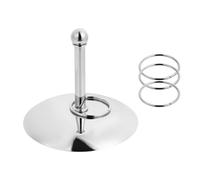 POPETPOP Interactif pour Perroquet Jeu d'Anneaux de Grosse Taille en Couleur Argentée d'Éveil et Stimulation Mentale pour Perroquets Calopsittes et Perruches