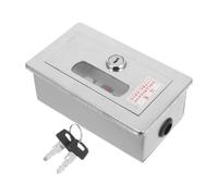 POPETPOP Interrupteur à Bouton-poussoir Momentané, Bouton-poussoir Momentané, Boîte de Commande Manuelle pour Porte Coupe-feu, Acier Inoxydable et Plastique, Carré, Argenté Plusieurs styles