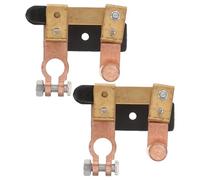 POPETPOP Interrupteur d'Isolement Batterie Coupe-Circuit Rapide en Laiton Allié Lot de 2 Pièces Compatible Voitures et Camions Déconnexion Batterie pour Camping-Car et Véhicule