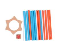 POPETPOP Jeu Bois Montessori Bâtons Éducatifs Colorés pour Patience et Coordination Œil Main Jeu Interactif Compact pour Garçon Fille et Adultes à Fêtes et