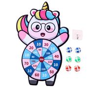 POPETPOP Jeu de Fléchettes Intérieur Garçon Fille avec Balles Adhésives Set Ludique Éducatif pour Coordination Œil-Main Jeu Familial Interactif pour Tout-Petits