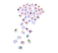 POPETPOP Jeu de Mahjong Animal Marin Tuiles Motif Bloc pour Joueurs Accessoire de Fête Portable pour Famille Vacances Noël et Réunions