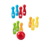 POPETPOP Jeu de Quilles Bois pour Garçon Fille Éducatif de Bowling pour Garçons et Filles Améliore Motricité et Coordination et Écologique Cadeau Éveil Intérieur et Extérieur