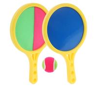 POPETPOP Jeu Extérieur Raquette de Plage Adhésive Double-Face avec Balles Collantes Ensemble Portable pour Adultes et Garçon Fille Jardin et Activités Familiales