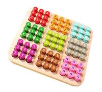 POPETPOP Jeu Sudoku Bois Éducatif Plateau Puzzle Mathématiques Logiciel Bureau pour Garçon Fille et Adultes Développement Créativité et Pensée