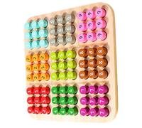 POPETPOP Jeu Sudoku Bois pour Garçon Fille Ans Casse-tête Éducatif Logique et Arithmétique Plateau de Jeu Portable pour Développement Cognitif et Motricité Fine