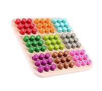 POPETPOP Jeu Sudoku Enfants en Bois Couleurs - Casse-TêTe ÉDucatif 9 Grilles avec Guide Jouet Portable pour EntraîNement Concentration À La Maison