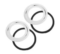 POPETPOP Joint D'étanchéité pour Bonde D'évier sans Mastic, Kit 2 Joints et 2 Bagues de 140x114 Mm, Accessoire de Remplacement pour Broyeur à Déchets, Étanchéité Solide et Compatible