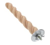 POPETPOP Jouet pour Perruches en Bois Naturel, Bâtonnet à Mâcher pour Oiseaux, Perchoir Debout pour Cage, Soulagement du Stress et Usure des Griffes, pour Cage d'oiseaux