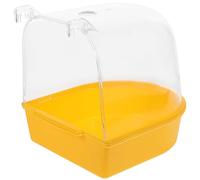 POPETPOP Jouets Oiseau Baignoire pour Cage Perroquet Suspendu Tube De Bain Boîte De Bol Cage De Bain Accessoire pour Les Oiseaux De Compagnie Canari Tourtereaux Perruches