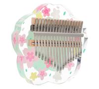POPETPOP Kalimba Instrument à Pouce Portable Notes Mini Piano Doigt Bois Transparent pour Débutants Garçon Fille et Professionnels