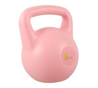 POPETPOP Kettlebell à Domicile pour Entraînement Polyvalent en Pe Souple 6kg Poignée Antidérapante Design Chic Rose