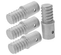 POPETPOP Kit 4 Embouts Filetés Métalliques 19 Mm pour Manche de Balai Télescopique Connecteur D’adaptateur de Tige de Nettoyage Compatible Outils de Peinture et Balais - Accessoire