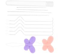 POPETPOP Kit D'aiguilles à Perler Ensemble Pratique et Polyvalent et Plastique pour Création de Bijoux Faits Main Couleur Aléatoire pour Perles et Bracelets