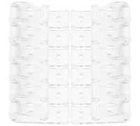 POPETPOP Kit de 12 Pinces à Rideaux Transparentes en Acrylique et Abs, Légères et Faciles à Installer, pour Stores Verticaux et Chaînes de Rideaux