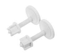 POPETPOP Kit de 2 Vis et Écrous en Plastique pour Fixation Abattant Wc, Remplacement Boulons Siège Toilette, Fixation Rapide et Solide, Accessoires pour Salle de Bain, Installation