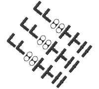 POPETPOP Kit de 24 Raccords PE pour Arrosage Goutte-à-Goutte, Connecteurs Coudés, Droits et Té pour Irrigation de Serre et Jardin
