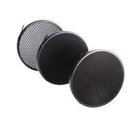 POPETPOP Kit de 3 Grilles Alvéolées pour Flash Photo 10° 30° 50° en Métal Diffuseur Lumière Directionnelle Compatible Plupart des Flashs Accessoires pour Studio Photo