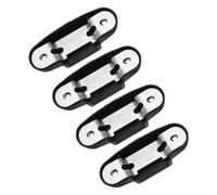 POPETPOP Kit de 4 Fixations Noires pour Dossier de Chaise de Bureau et Gaming Pièces de Rechange Robustes Support en Métal Accessoires Compatibles pour Réparation et Maintien Stable des