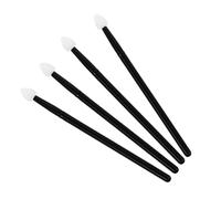 POPETPOP Kit De 4 Pinceaux Pour Fard à Paupières Noir Et Blanc, Petit Format, Applicateur Eyeliner Et Maquillage Des Yeux, Femmes, Usage Quotidien Et Voyage, Accessoires Cosmétiques Essentiels