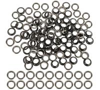 POPETPOP Kit de 50 Œillets Double Face en Métal Couleur Pistolet, Diamètre Intérieur 8 Mm, Joints Étanches, pour Accessoires Paquet, Chaussures, Vêtements, Couture et Loisirs Créatifs