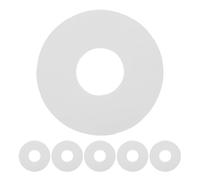 POPETPOP Kit de 6 Joints D’Étanchéité pour Valve de Bateau Pneumatique Joints PVC Blancs de 9 CM Accessoires de Réparation pour Matelas Gonflable Canots et Kayaks Pièces de Valve