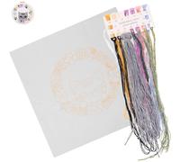 POPETPOP Kit de Broderie Manuel D'instruction Chat pour Débutants en Coton Léger Cultive la Patience et DIY Broderie Facile pour Chambre ou Salon
