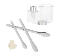 POPETPOP Kit de Création de Rouge à Lèvres DIY Bécher Gradué et Cuillères, Moule en Silicone Inclus, pour Débutants et Maquillage Femme