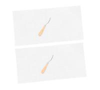 POPETPOP Kit de Crochet pour Tapis Maille Vierge en Acier Inoxydable et Plastique, 2 Sets Résistants la Rupture pour DIY et Création de Tapis Décoratifs