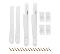 POPETPOP Kit de Fixation Réglable en Plastique Blanc, 2 Sets de Connecteurs de Rails pour Projets de Berceau DIY, avec Vis Incluses, Destiné aux Amateurs de Bricolage