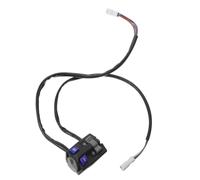 POPETPOP Kit de Modification pour Moto Commodo de Klaxon et Clignotants Interrupteur et à la Poussière Compatible Scooters et Vélos Électriques Commande Multifonction pour Sécurité