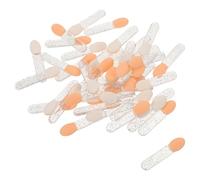 POPETPOP Kit de Pinceaux Maquillage 100pcs en Acrylique pour Fards à Paupières et Lèvres, Design Portable Léger, pour Retouches Maquillage et Application Précise