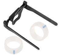 POPETPOP Kit de Positionnement des Oreilles de Chiot en Plastique Noir Éponge, Outil de Soutien Auriculaire pour Chien, Accessoire pour Maintenir Oreilles Dressées