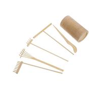 POPETPOP Kit de Râteaux Zen pour Jardin de Sable - Accessoires Artisanaux 6Pcs pour Décoration de Bureau Outils de Bricolage Râteau de Nivellement de Sable pour Yoga et Relaxation