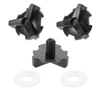 POPETPOP Kit de Remplacement de Vis pour Casque Tout-Terrain Vis de Fixation Noire Jeu Complet 3 Pièces pour Visières de Football et Accessoires Moto Compatible Divers Modèles de