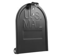 POPETPOP Kit de Réparation de Porte de Boîte aux Lettres, Fer Noir | Plaque Frontale de Remplacement, Montage Rapide, Fermeture Stable, Finition Toutes Saisons, pour Modèles de Porte de Boîte