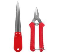 POPETPOP Kit de Réparation pour Panier en Osier, Outils de Vannerie Couteau à Piquer et Ciseaux, Adapté aux Paniers de Pique-Niques et Meubles en Rotin