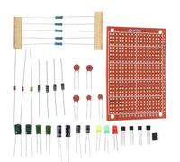 POPETPOP Kit de Soudage pour Débutants Plaque à Souder Modulaire Composants Variés en Plastique Solide Outil D’Entraînement Électronique DIY pour Formation en Soudure et Compétences