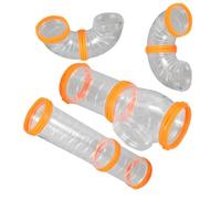 POPETPOP Kit de Tunnels pour Hamster Épais Accessoires de Cage Modulables Jeu Exploration Sécurisé pour Petits Rongeurs Expansion Habitat DIY Facile à Nettoyer