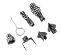 POPETPOP Kit Déboucheur Canalisation sans Bavure 7 Pièces en Acier Manganèse Nettoyage Rapide et Facile pour Réservoirs Septiques et Canalisations Domestiques