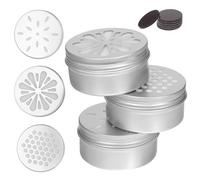 POPETPOP Kit Entraînement Sensoriel pour Chien Aluminium Léger avec Boîtes à Motifs Creux pour Diffusion Odeurs Accessoires pour Travail du Nez et Amélioration des Compétences Olfactives