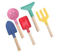POPETPOP Kit Jardinage Extérieur Petit Outils Jardinage Mini Pelle Râteau Fin et Sable Plage Cadeau Fête des Pères