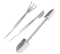 POPETPOP Kit Outils Bonsai Pince à Épiler Acier Inoxydable Râteau Bêche Professionnel Jardinage Plantation Entretien Mousse