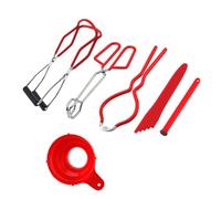 POPETPOP Kit pour Confiture avec Ouvre Bocal Antidérapant Pince Brûlure et Entonnoir pour Bocaux de Conservation