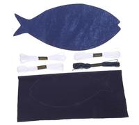 POPETPOP Kit Sashiko DIY pour Débutants Kit Broderie Japonaise avec Tissu et Aiguilles pour Sets de Table et Dessous de avec Guide de Points pour Artisanales Maison