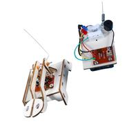 POPETPOP Kit Scientifique DIY Télégraphe Bois Éducatif Expérience Scientifique pour Garçon Fille Apprentissage Pratique des Communications Électriques
