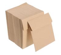 POPETPOP Kraft Petite Pochette en Papier Couleur Kaki Lot de 100 Facile à et Écrivable, pour Cartes, Billets et Organisation Quotidienne